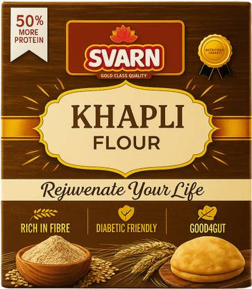 Svarn Foods Khapli atta, Emmer Wheat flour, Diabetic friendly, Stone-Ground, Low GI