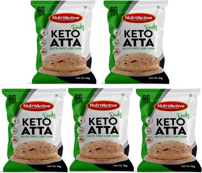 NUTROACTIVE Keto Atta Daily nuts free low curb atta for weight loss