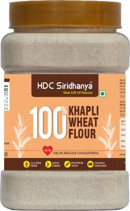 HDC SIRIDHANYA Khapli wheat Flour| Low Carb. & High Dietary Fiber for Easy Digestion