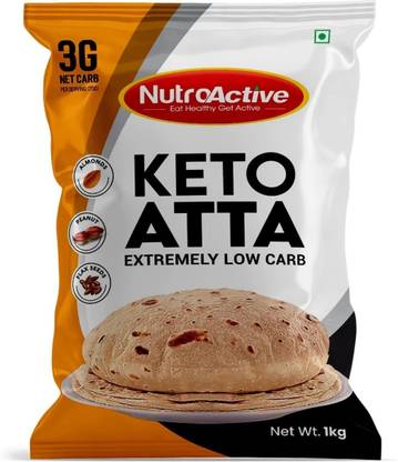 NUTROACTIVE Keto Atta (1g Net Carb Per Roti ) Extremely Low Carb Flour - 1kg