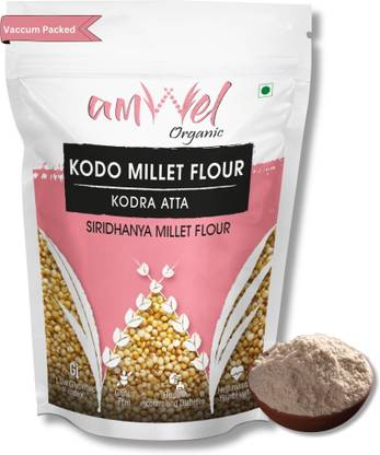 Amwel Organic Kodo Millet Flour Kodra, Arikelu, Varagu, Harka Atta