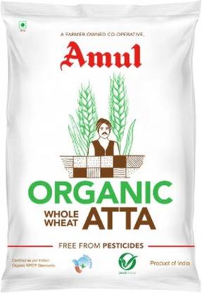 Amul Organic Whole Wheat Atta, 1 kg (FLOUR