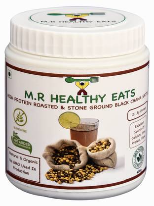 m.r healthy eats Homemade Chana Sattu Flour in Eco Friendly Tin 400 g