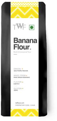 TWF Raw Banana Flour | Gluten-Free Atta | Nutrition-Rich Superfood| Ideal for Baking