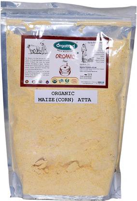 Orgatrad Makki Ka Atta/Corn Flour | USDA Organic Certified | A++ Quality Maize Seed
