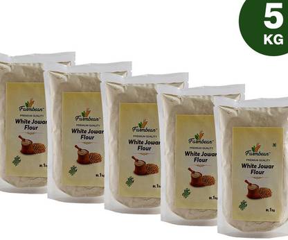 Farmbean Organic Jowar Flour 1Kg | Jawar Ka Atta | Sorghum Flour | Jonna Flour