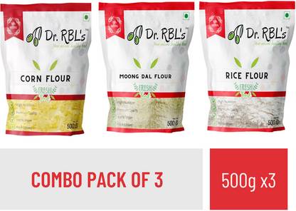Dr. RBL's Corn Flour Moong Dal Flour Rice Flour