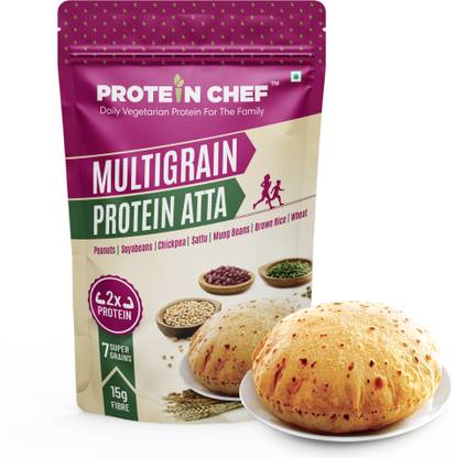 Protein Chef 10 Grain Double Protein Atta Chakki Multigrain Atta with Millet Jowar Ragi Flour
