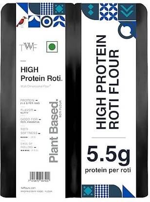 TWF High Protein Flour| 5.5g Protein per Roti | Vegan | Low Carbs | High Fiber Rotis