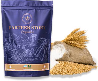Earthen Story Organic Khapli Wheat Atta / Emmer flour | Stone Ground | 100% Whole Grain