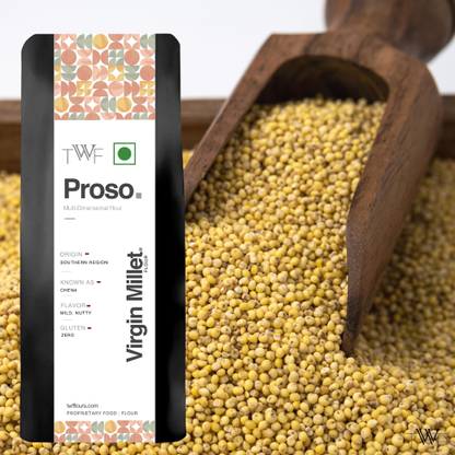 TWF Unpolished Proso Whole Millet | Chena Millet | Gluten-Free |Rich Supergrain Proso Millet