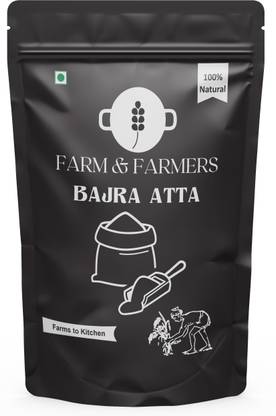 Farm & Farmers Rich in Protien|Rich in Dietary Fibres Pearl Millet Flour Bajra Flour(Atta) 250g