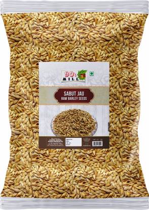 90's MILL Organic Sabut Jau | Barley Whole | Joo Sabut Anaj / Whole Grain Barley-980g*1Pk