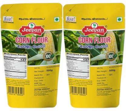 Jeevan Corn Flour, Pure and Natural, Ideal for Baking and Cooking, Natural Corn Starch