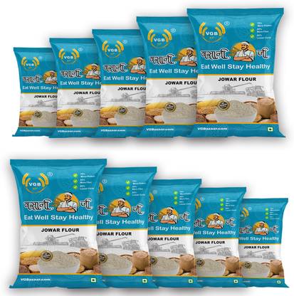 VGBNP 100% Natural & original Jowar Flour (Java ka aata) Sorghum Flour- 10kg