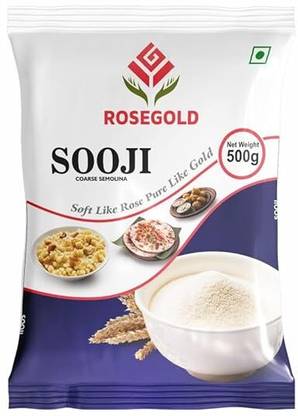 RoseGold Sooji | Semolina | Ideal for Upma, Halwa, Prasad, Idli