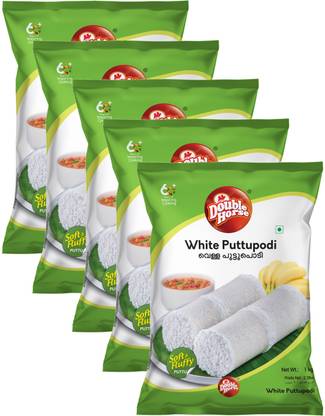 Double Horse White Puttu Podi | Export Quality