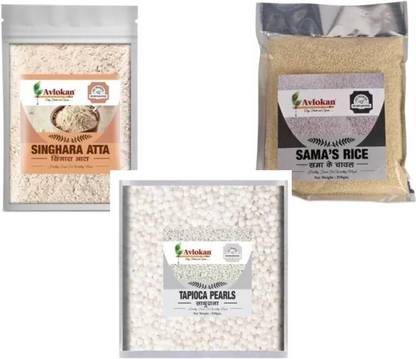 Avlokan N-Singhara Atta + Sama Rice + Sabudana For Fast | Navratri Upwas 250gm
