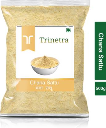 Trinetra Chana Sattu (Roasted Chana Powder)- 500gm Pack