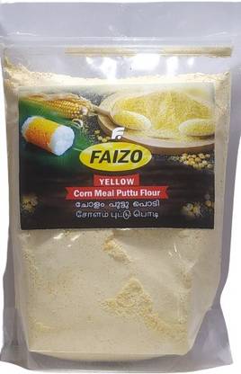 FAIZO Yellow Corn Meal (Maize Flour) Puttu Flour (Roasted)