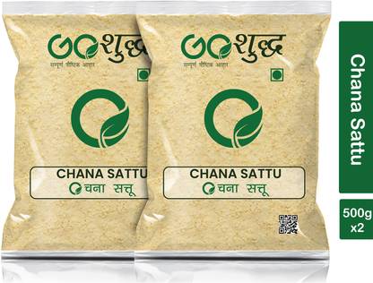 Goshudh Chana Sattu (Roasted Chana Powder)- 500gm Each (Pack of 2) 1000g