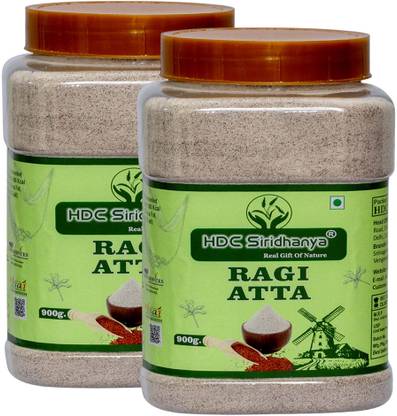HDC SIRIDHANYA Natural Organic Sprouted Ragi flour / Atta, organically grown from Andhra
