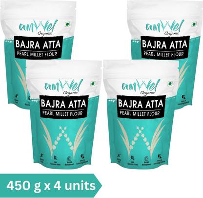 Amwel Organic Bajra Atta- Pearl Millet Flour - Vacuum packed bajre ka aata