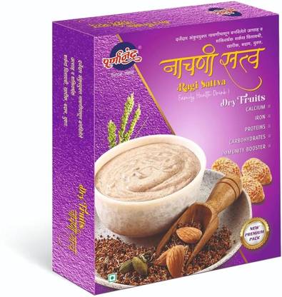 Purnanand Organic Sprouted Ragi Flour with Dry Fruits |Nachni Sattva |Gluten Free |