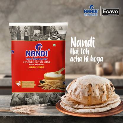 Nandi Naam Vishwas Ka 5kg Chokar sahit Atta
