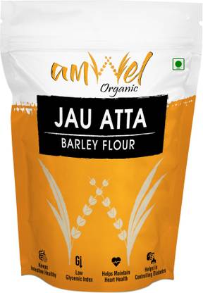Amwel Organic Jau Atta - Barley Flour, Jaun ka atta | 450g x 4 pc | Good for Digestion