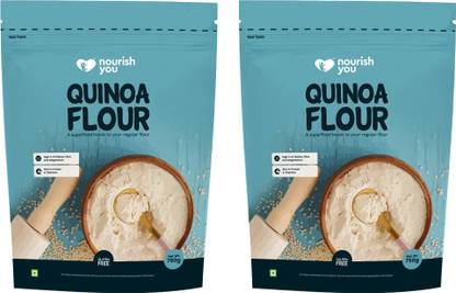 Nourish You Quinoa Flour | Gluten Free Atta | Enriched with Dietary Fibre 750G Each