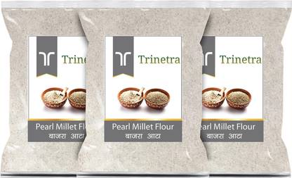 Trinetra Best Quality Bajra Atta (Pearl Millet Flour)-500gm (Pack Of 3)