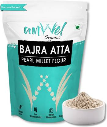 Amwel Organic Bajra Atta | Pearl Millet Flour | 450g x 5pc | Gluten Free Low GI