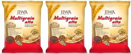JIWA healthy by nature healthy by nature Multigrain Atta (1 kg) x Pack of 3