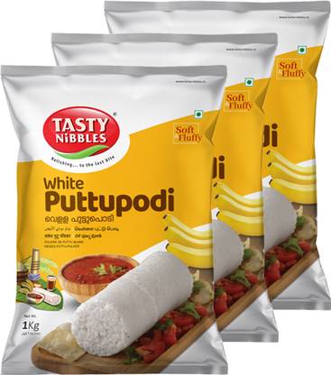 Tasty Nibbles White Puttupodi 1 Kg(Pack of 3)