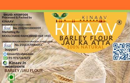 KINAAV BARLEY FLOUR/JAU KA ATTA