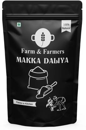 Farm & Farmers Premium Quality | Pure & Natural, Unadulterated Organic Makka Daliya 250g