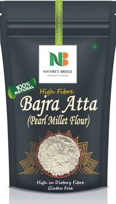 Nature's Bridge Bajra Atta | Desi Bajra Atta | Pearl Millet Flour | Rajasthani Bajri Aata-900 Gm