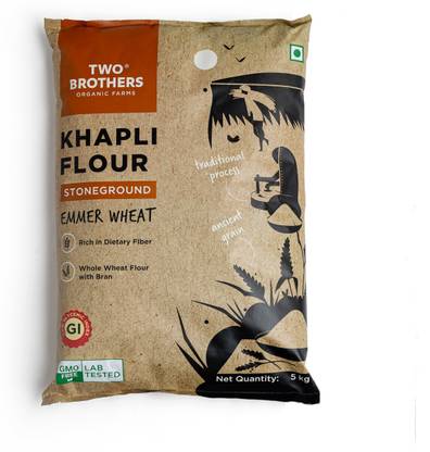 Two Brothers Organic Farms Chakki Fresh Pure Khapli Atta
