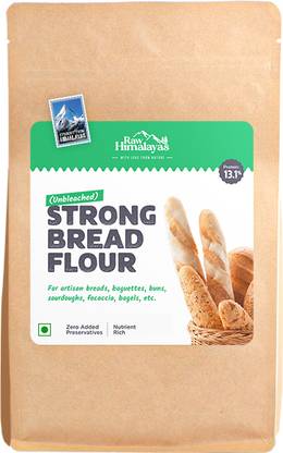 Raw Himalayas Strong Bread Flour for Artisan Breads, Sourdoughs| Unbleached High Protein