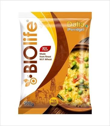 BIOLIFE Natural Wheat Daliya/Porridge Made From MP Wheat High in Fiber & Rich in Protein
