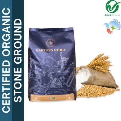 Earthen Story Organic Khapli Wheat Atta / Emmer Flour | Stone Ground | 100% Whole Grain