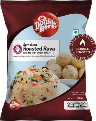 Double Horse Double Roasted Rava 500g | Sooji |Semolina
