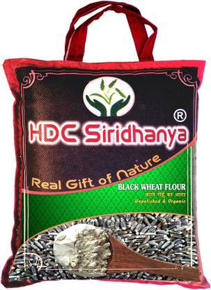 HDC SIRIDHANYA BLACK WHEAT FLOUR Organic Gluten free Gross Wt 2.5Kg (specially for diabetes)