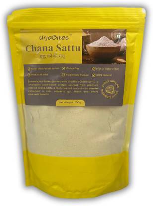 UrjaBites Chana Sattu(Roasted Bengal Gram Flour), 500gms