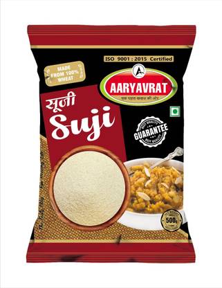AARYAVRAT Healthy Sooji / granulated wheat 500g