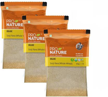 Pro Nature 100% Organic Sooji / Rava (Whole Wheat)