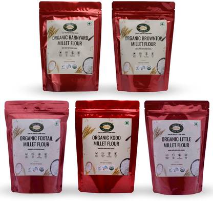 MILLET AMMA Millet grain combo- Kodo, Foxtail, Browntop, Little millet, Barnyard.