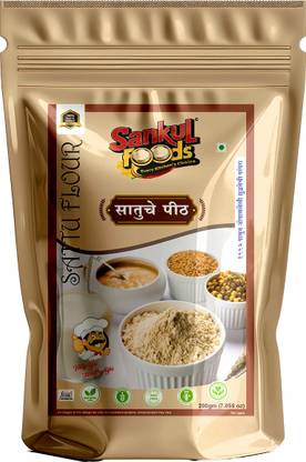 SANKUL FOODS Sattu Flour/Roasted Chana Sattu Powder | (200gm)