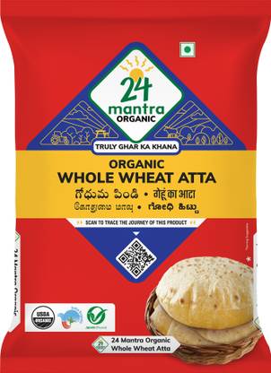 24 mantra ORGANIC Organic Whole Wheat Atta Premium/Gehoon Atta/Godhuma Atta